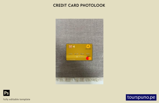 listo para imprimir plantilla frontal de aspecto fotográfico mastercard de Alema